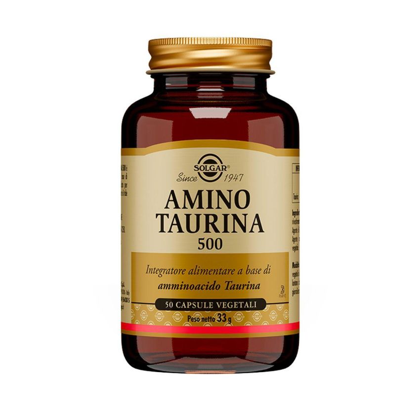 Solgar Taurine Amino Acid Supplement 500mg 50 Capsule