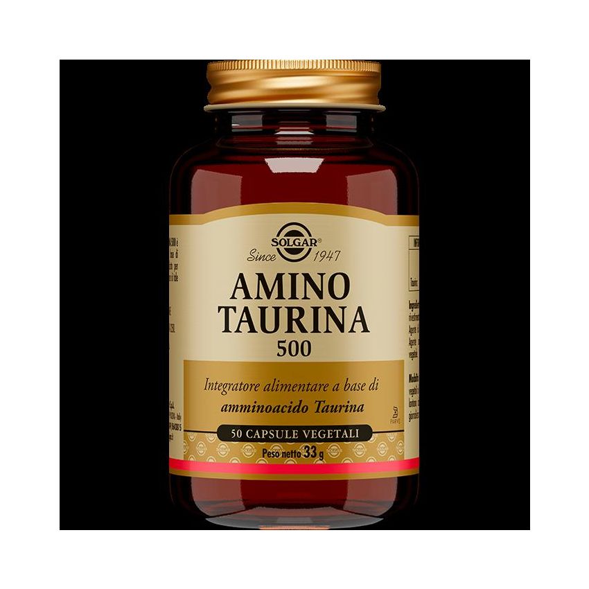 Solgar Taurine Amino Acid Supplement 500mg 50 Capsule