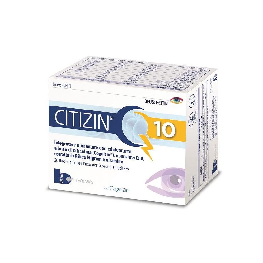 Citizin Q10 - Scorta di 20 Flaconcini per Integrazione Nutrizionale