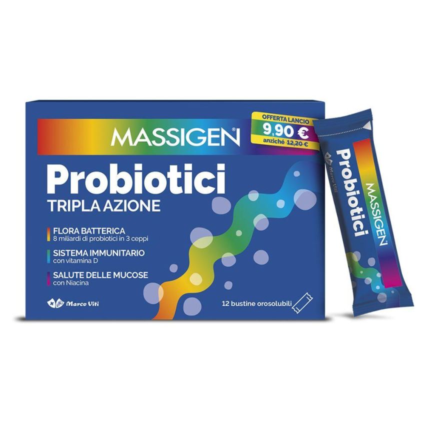 Massigen Probiotic Stickpack - Imballaggio da 12