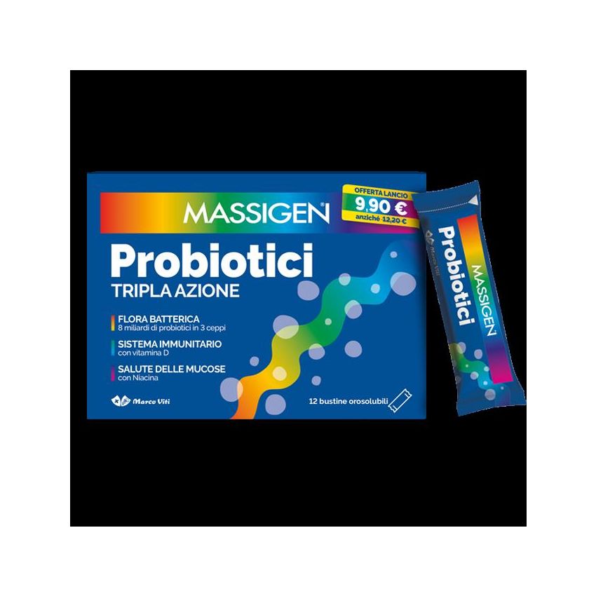 Massigen Probiotic Stickpack - Imballaggio da 12