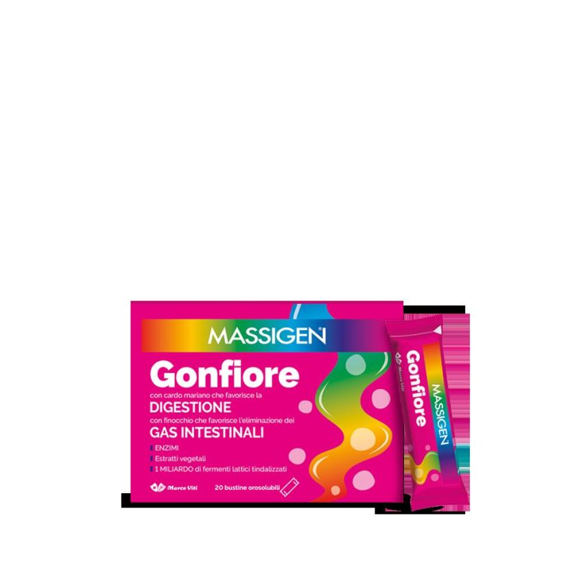 Massigen Gonfiore: 20 Bustine Orosolubili