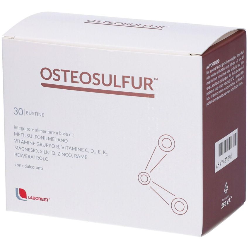 Osteosulfur - Supplemento per la Salute delle Ossa, 30 Bustine