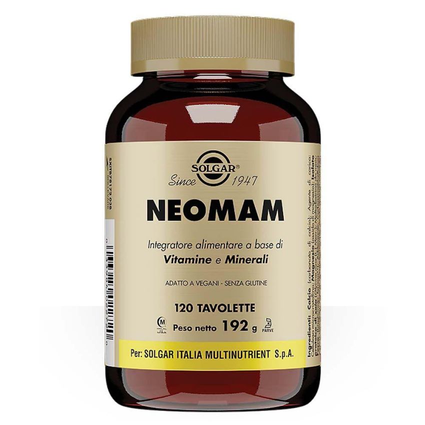 Solgar Neomam - Integratore Alimentare, 120 Tavolette