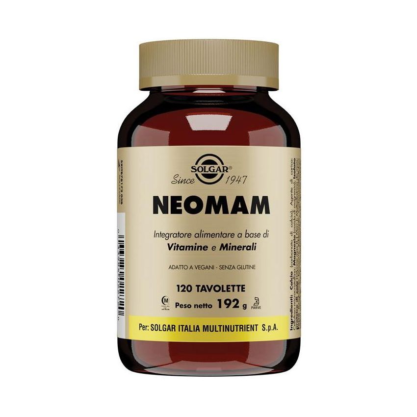 Solgar Neomam - Integratore Alimentare, 120 Tavolette