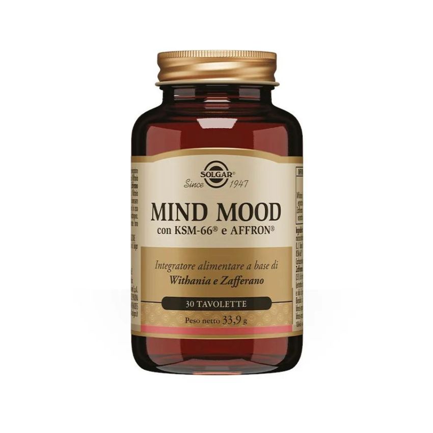Solgar Mind Mood - Supplemento per Mente e Umore - 30 Tavolette