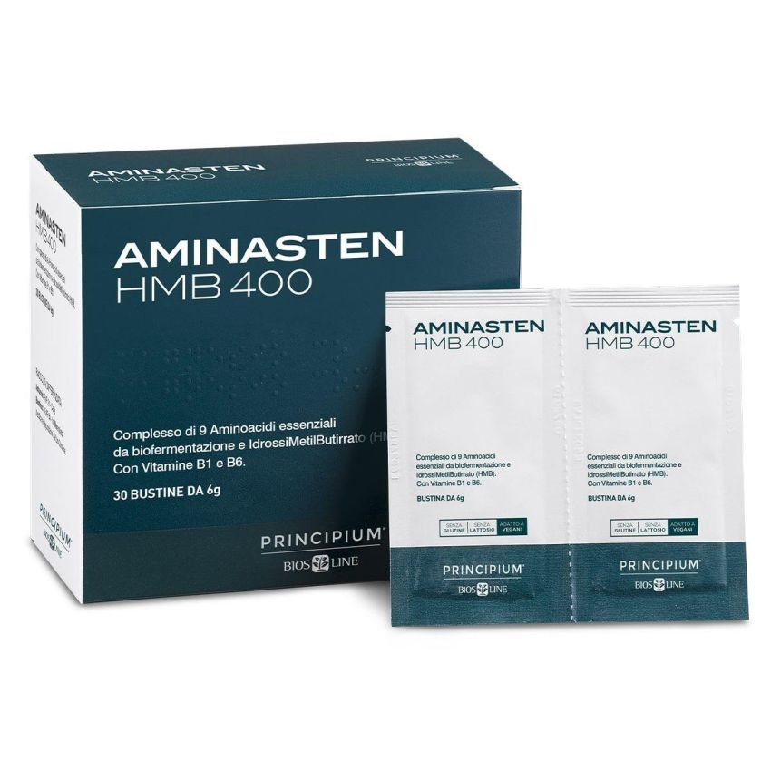 Principium Aminasten HMB 400 - Integratore Alimentare in 30 Bustine