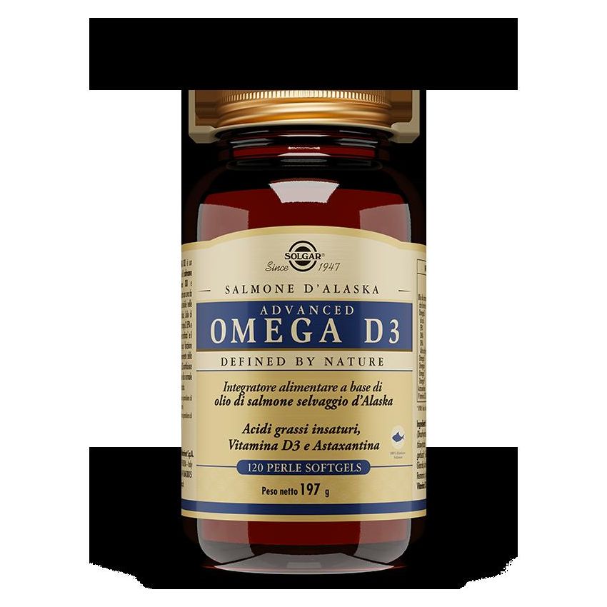 Solgar Advanced Omega with D3, 120 Softgels