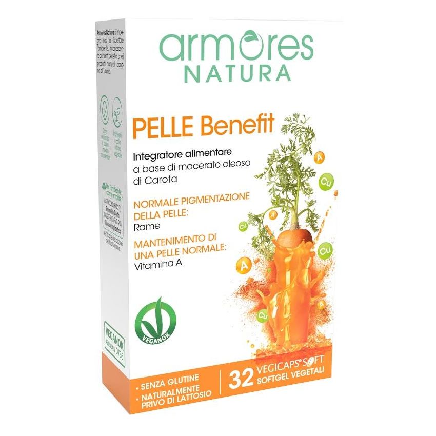 Benefici della Pelle Naturale di Armores - 32 Capsule