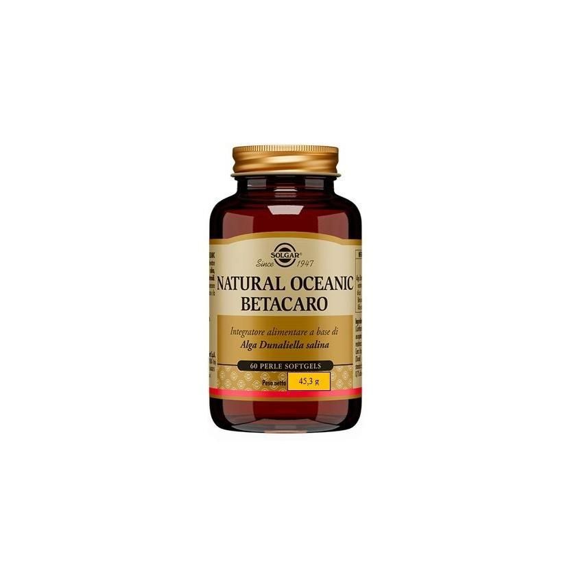 Solgar Oceanic Natural Beta-Carotene, 60 Softgel Capsules