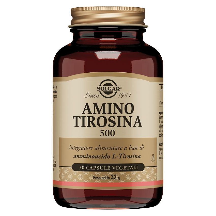 Solgar Tirosina Amino 500 - 50 Capsule Vegetali