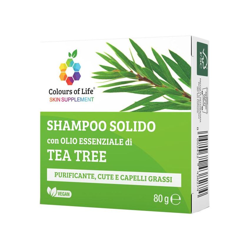 Optima Colours of Life Shampoo Solido Tea Tree - 80g
