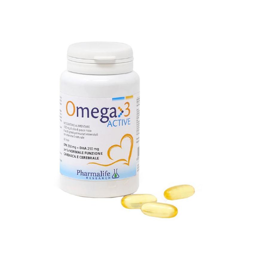 Omega 3 Active con 60 Capsule per il Benessere