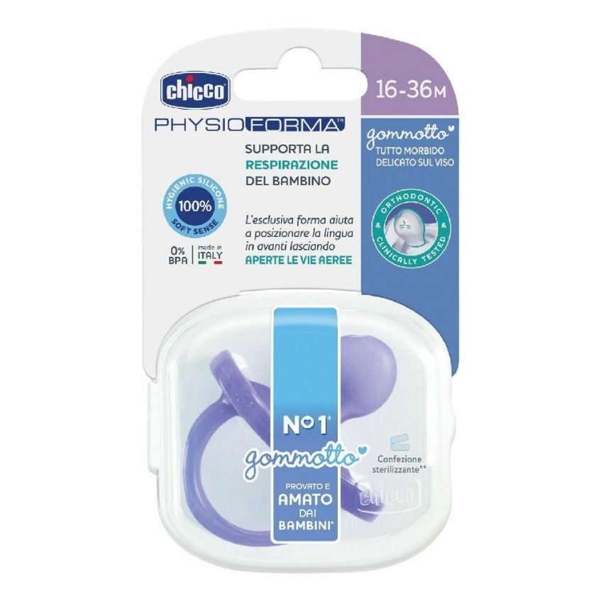Succhietto Physio in Silicone Verde Chicco per Bambini dai 12 Mesi