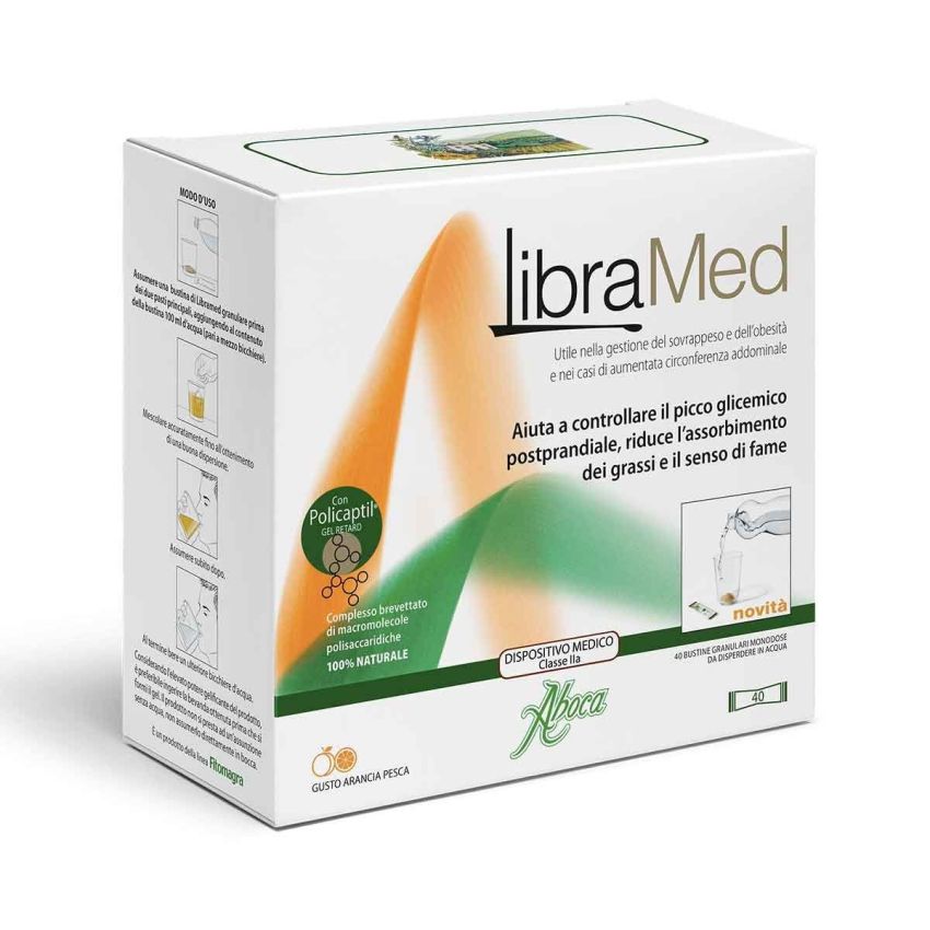Aboca Fitomagra Libramed - 40 Bustine Granulari per Controllo Peso