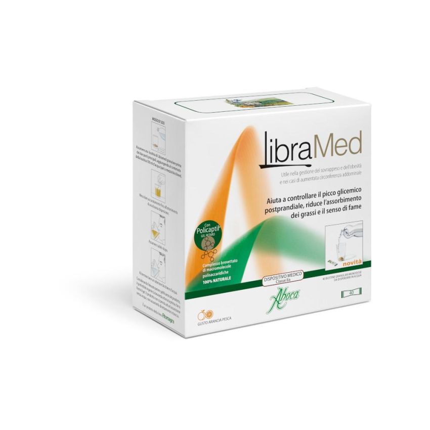 Aboca Fitomagra Libramed - 40 Bustine Granulari per Controllo Peso