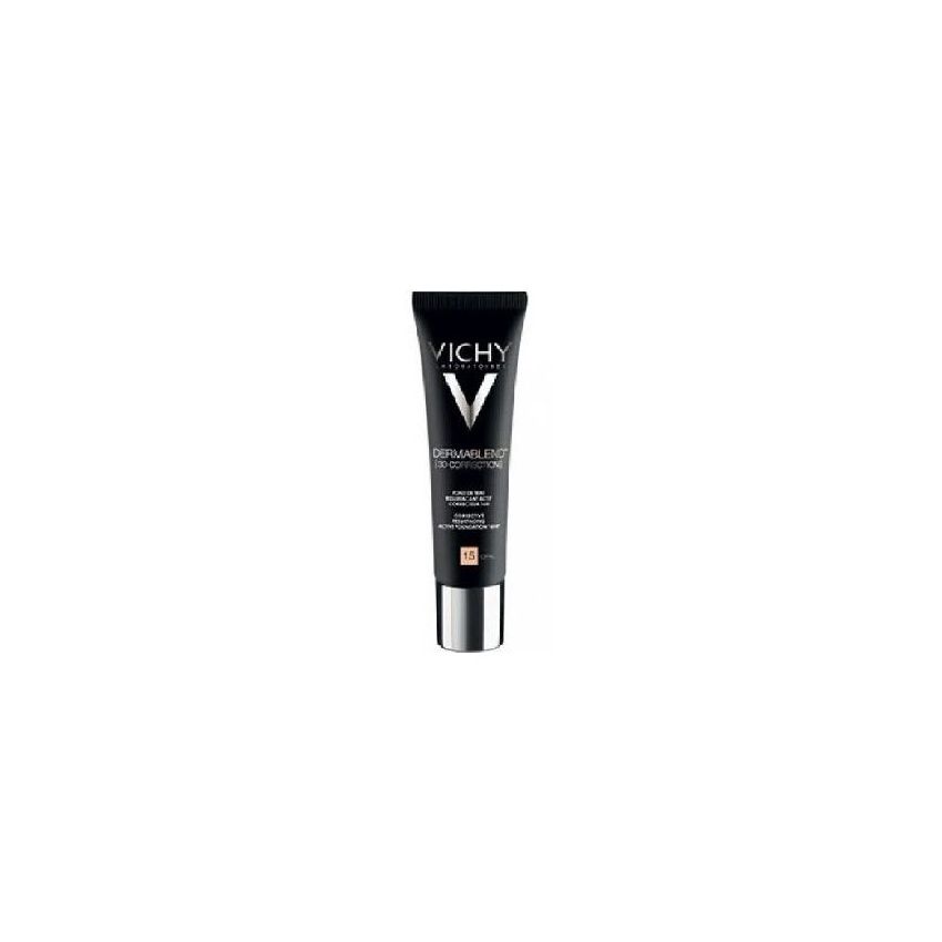 Vichy Dermablend 3D Fondotinta Ultra Coprente, Tonalit√† 15, 30ml