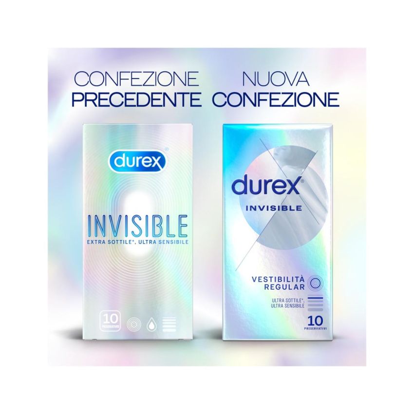 Durex Invisible - Pacco da 6 Profilattici Ultra Sottili
