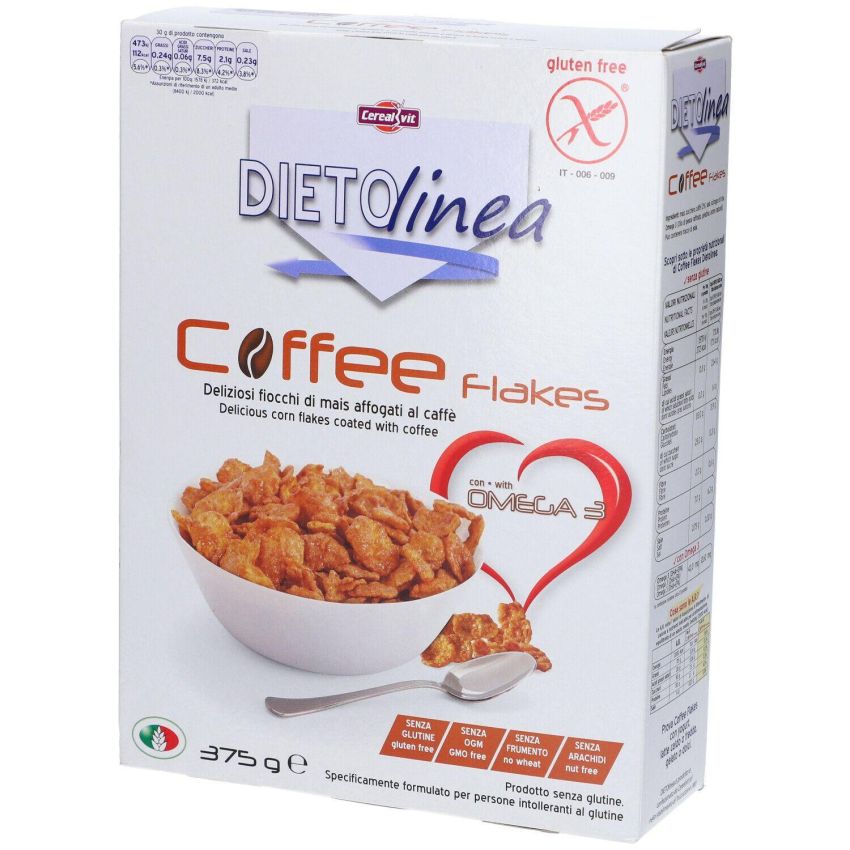 CerealVit Flakes di Caffè Dietetici - Cereali Leggeri - 375g