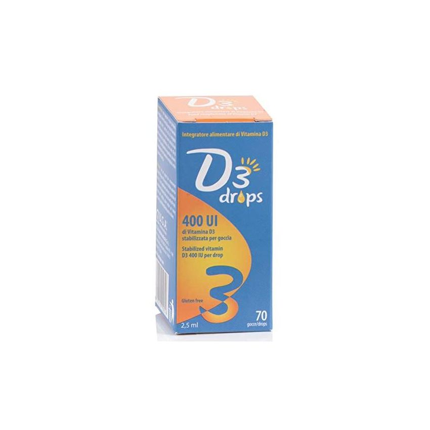 Gocce di Vitamina D3 - 400 UI - Flacone da 2,5 ml