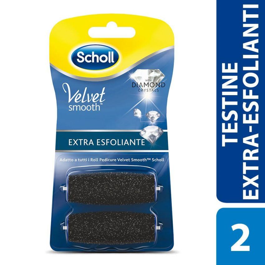 Scholl Velvet Smooth Ricariche Esfolianti Extra Potenti - 2 Pezzi
