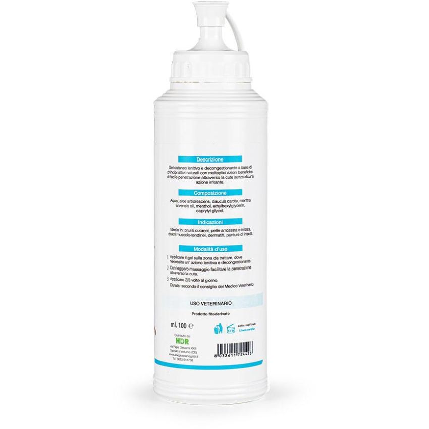 Gel Dermatologico Lenitivo e Decongestionante Aloeplus per Cani e Gatti - 200ml