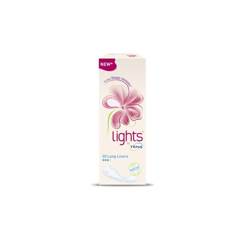 Lights By Tena - Proteggi-Slip Allungati - Confezione da 20 Pezzi