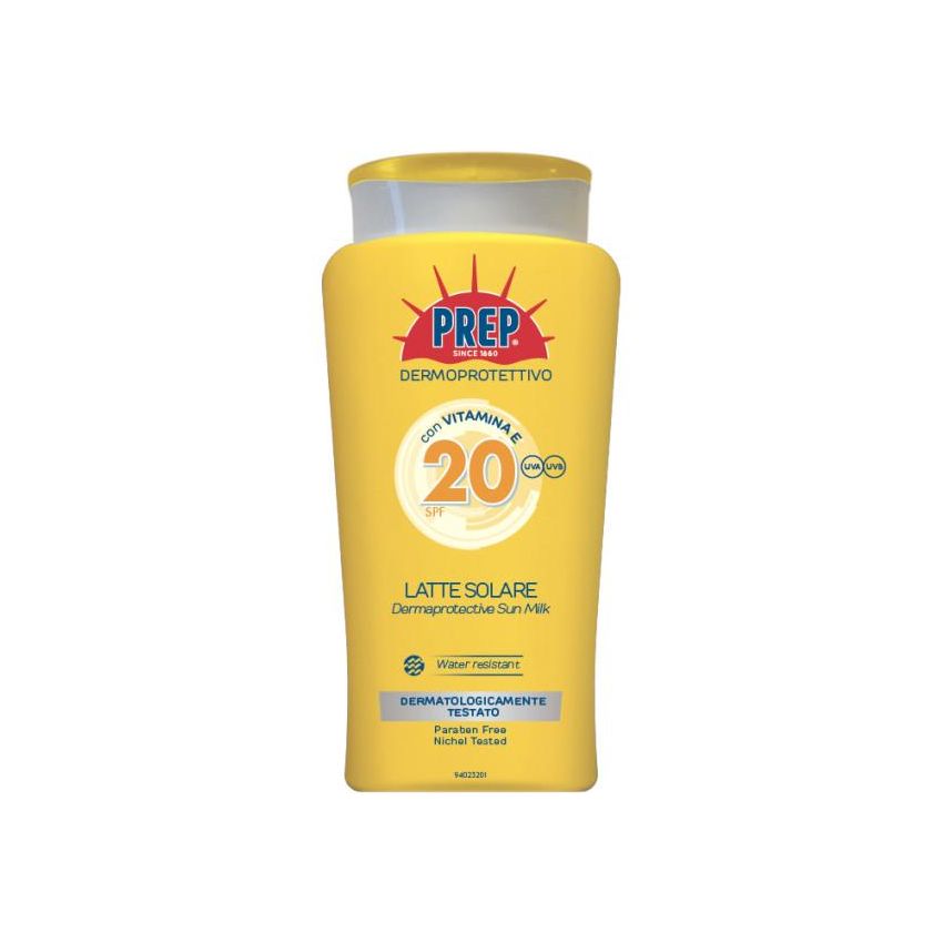 Latte Solare Dermoprotettivo Prep con SPF20, 200ml