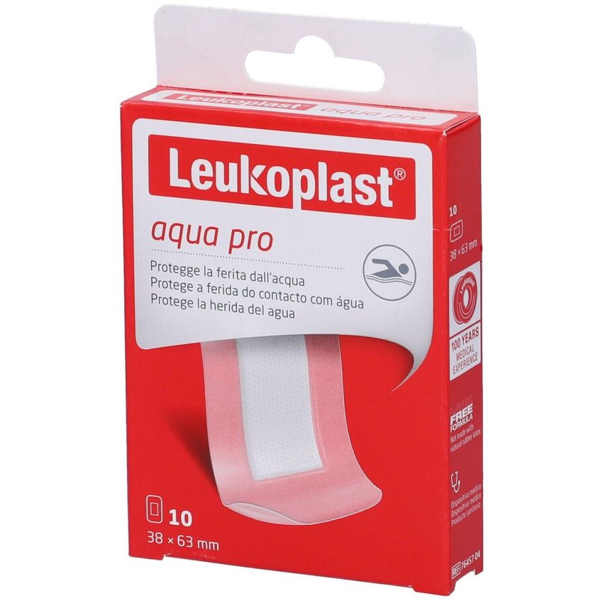 Leukoplast Aquapro Bende Adesive Impermeabili 63x38mm - Confezione da 10 Pezzi