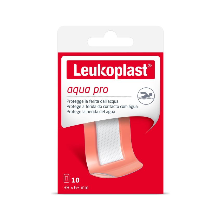 Leukoplast Aquapro Bende Adesive Impermeabili 63x38mm - Confezione da 10 Pezzi