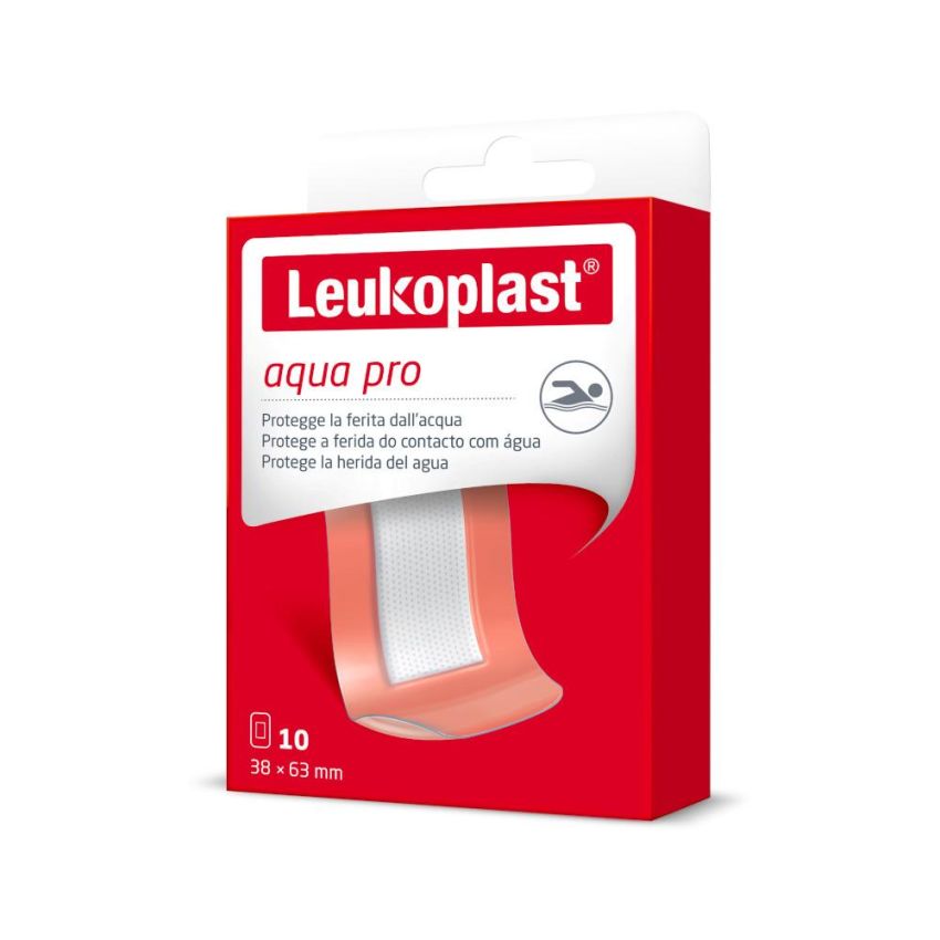 Leukoplast Aquapro Bende Adesive Impermeabili 63x38mm - Confezione da 10 Pezzi