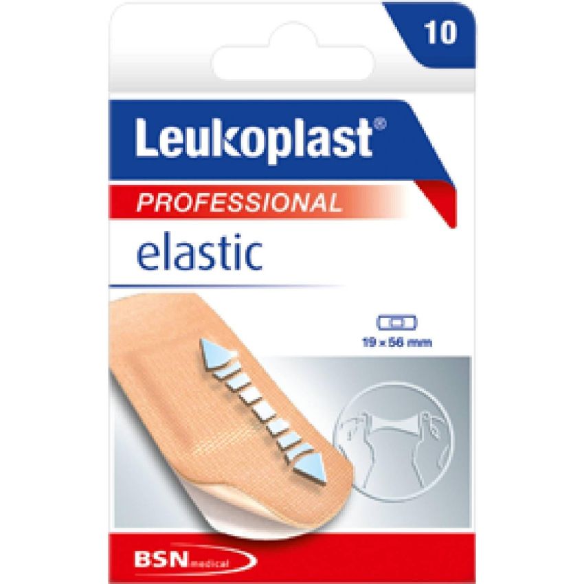 Leukoplast Elastic Bendaggi Elastici 19x56mm - Confezione da 10 Pezzi