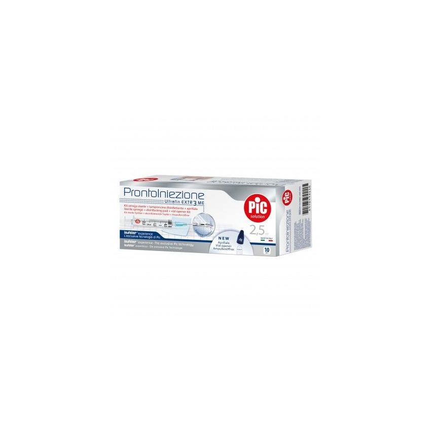 Siringa Pronta per Iniezione Pic Solution 2.5ml con Ago G23 - 10 Pezzi