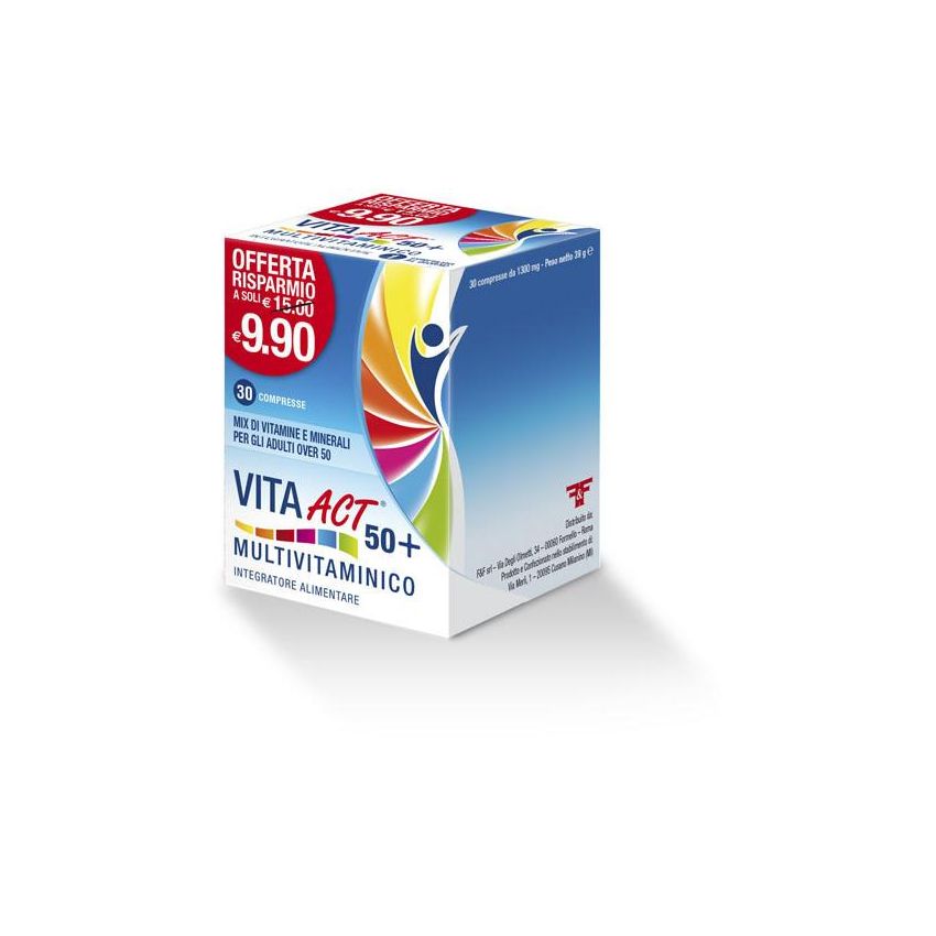 Vita Act Plus: Multivitaminico per 50+ con 30 Compresse