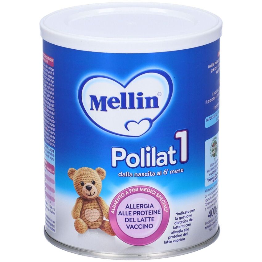 Mellin Polilat 1 - Latte in Polvere per Neonati dal Primo Giorno di Vita - Barattolo da 400g