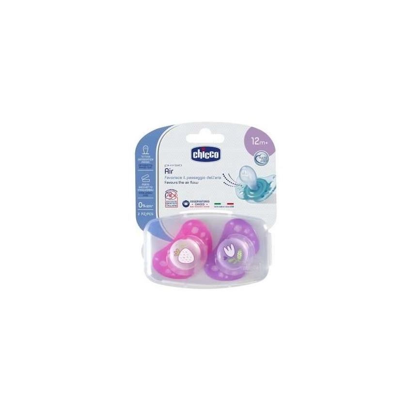 Chicco Air Boy 12+ Succhietti in Silicone, Confezione da 2