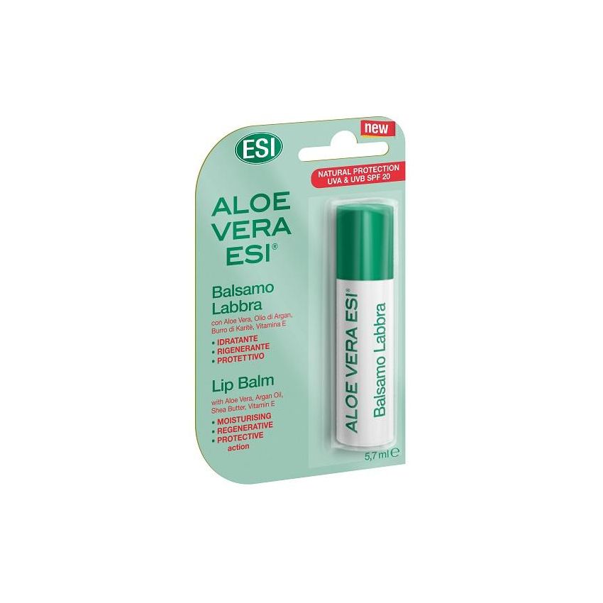 Esi Stick Labbra con Aloe Vera e SPF20, 5,7ml