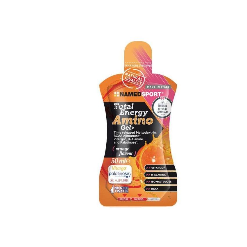Named Total Energy Amino Gel, Sapore Arancia, 50ml