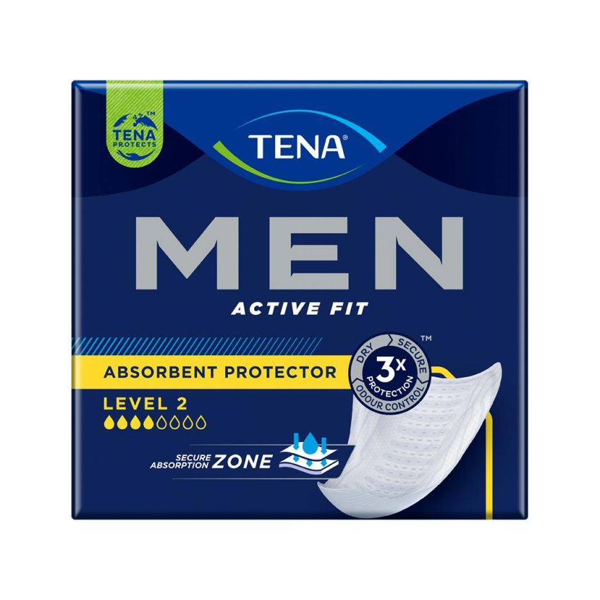 Tena Men Level 2 - Assorbenti Maschili, Pacco da 10 Pezzi