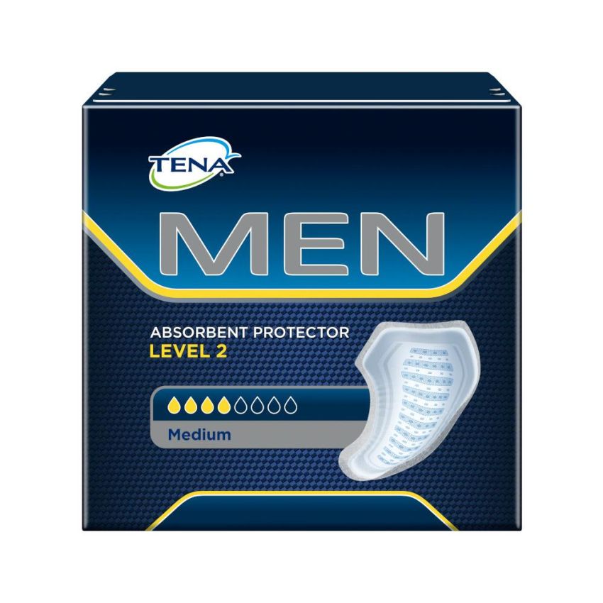 Tena Men Level 2 - Assorbenti Maschili, Pacco da 10 Pezzi