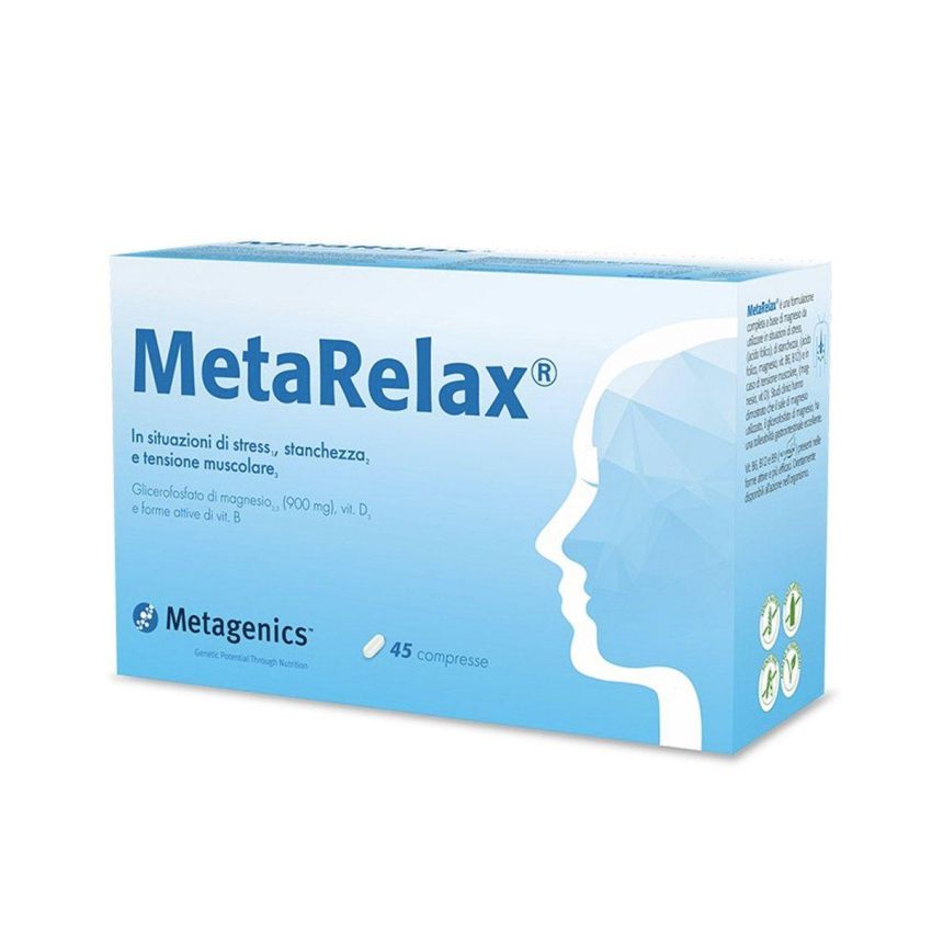 Metarelax - Integratore Naturale per Relax e Benessere - 45 Compresse