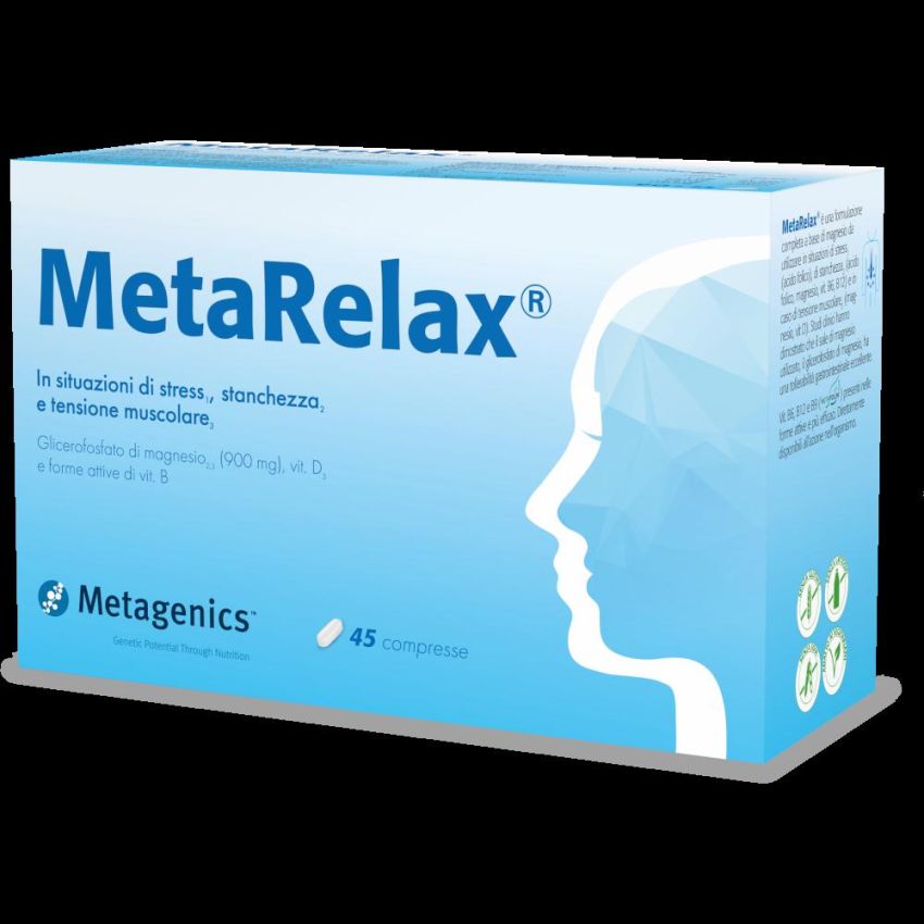 Metarelax - Integratore Naturale per Relax e Benessere - 45 Compresse