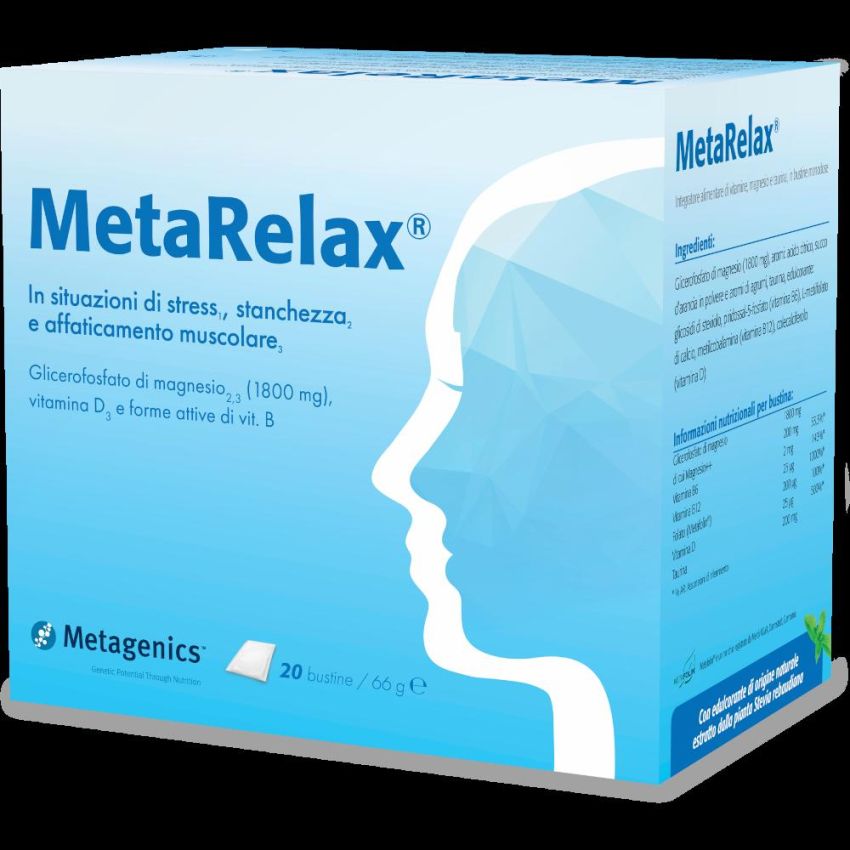Metarelax Stress Relief Supplement - 20 Bustine