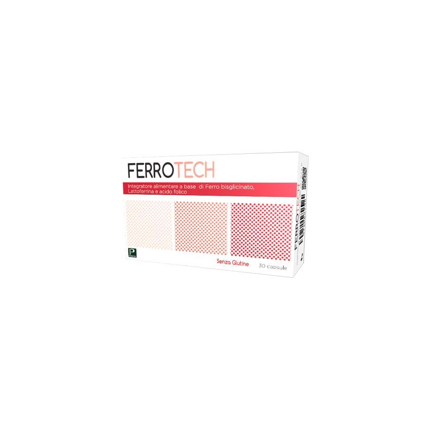 Ferrotech 550mg - Confezione da 30 Capsule di Ferro