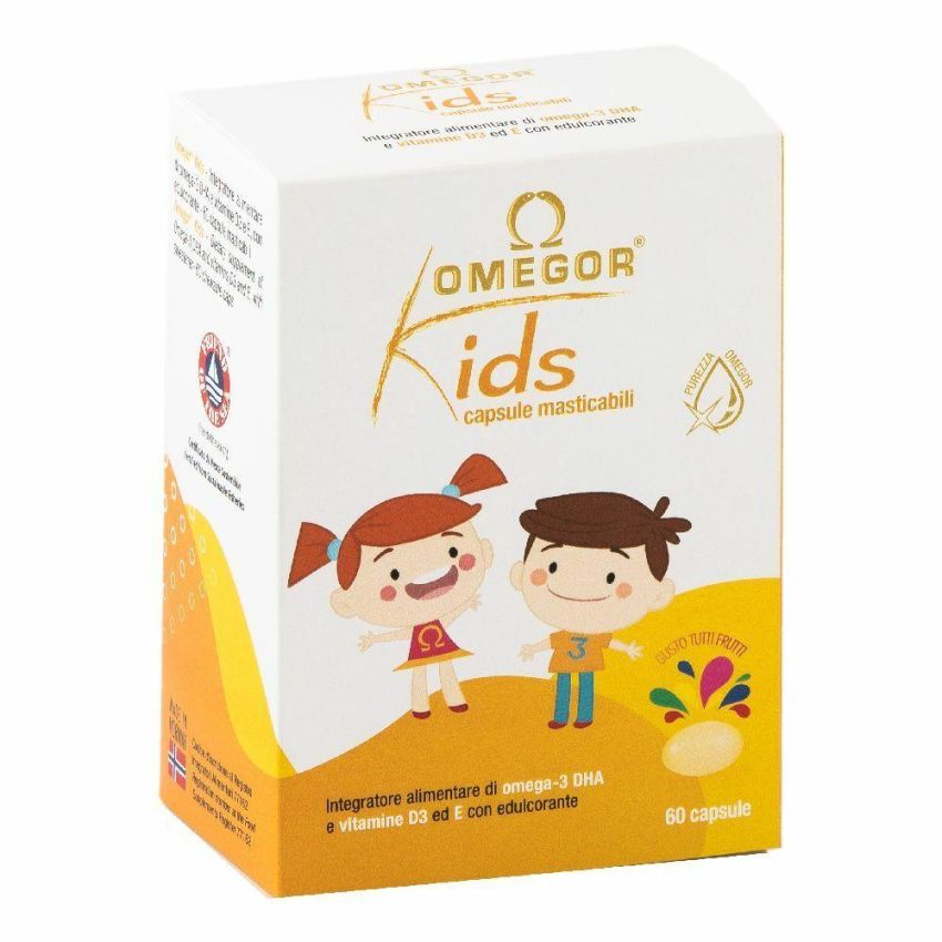 Masticabili Omegor Kids - 60 Capsule Salutari per Bambini