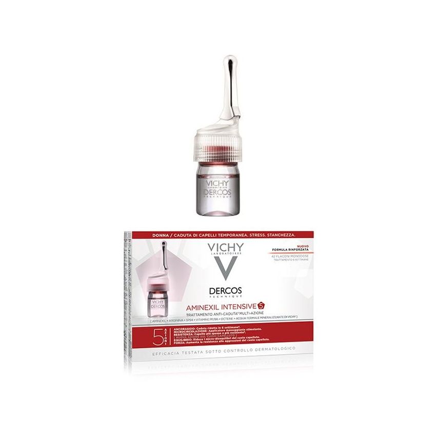 Vichy Dercos Aminexil - Trattamento Anticaduta per Donna 42 Fiale da 6 ml