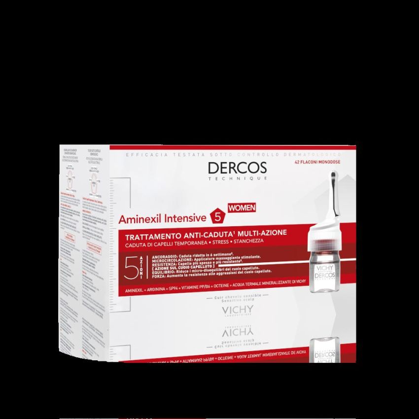 Vichy Dercos Aminexil - Trattamento Anticaduta per Donna 42 Fiale da 6 ml