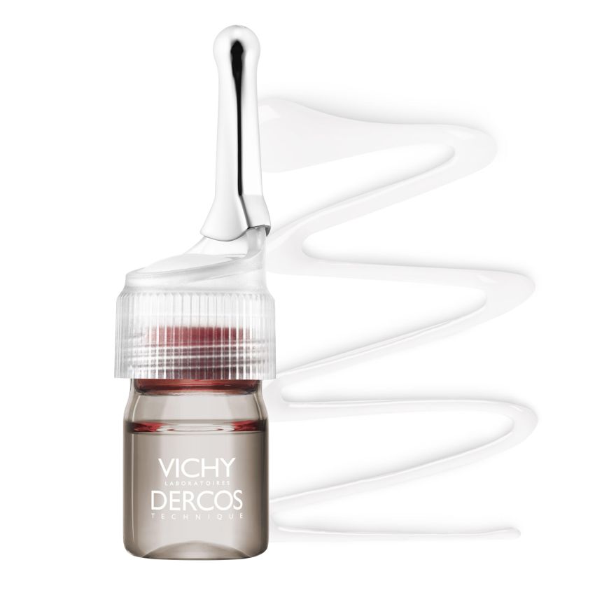 Vichy Dercos Aminexil - Trattamento Anticaduta Intensivo per Uomo, 42 Fiale da 6 ml