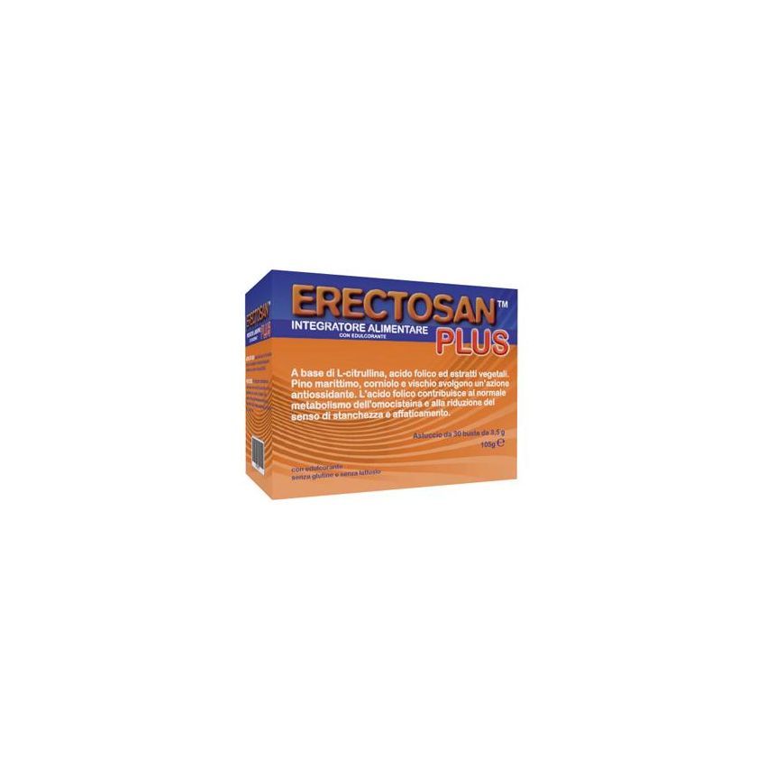Erectosan Plus - Integratore Alimentare in Bustine, 30 Pezzi