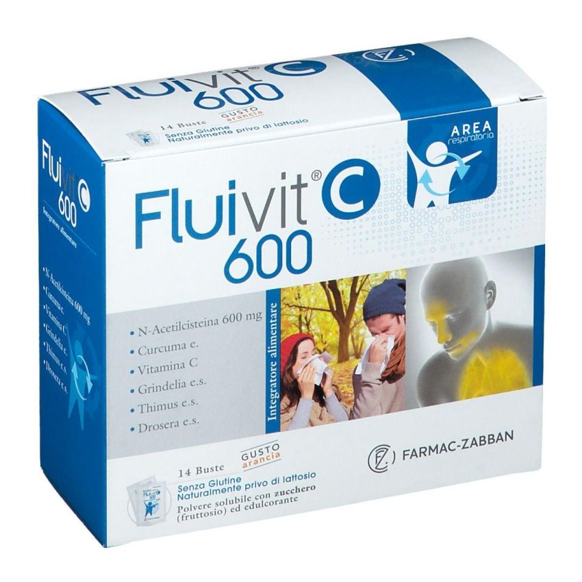 Fluivit 600C - Confezione da 14 Bustine
